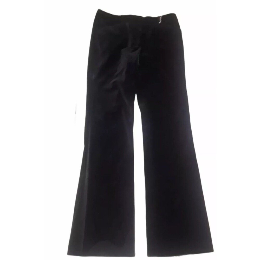 Dana Buchman Camille Black Velvet Bootcut Pants Size 4